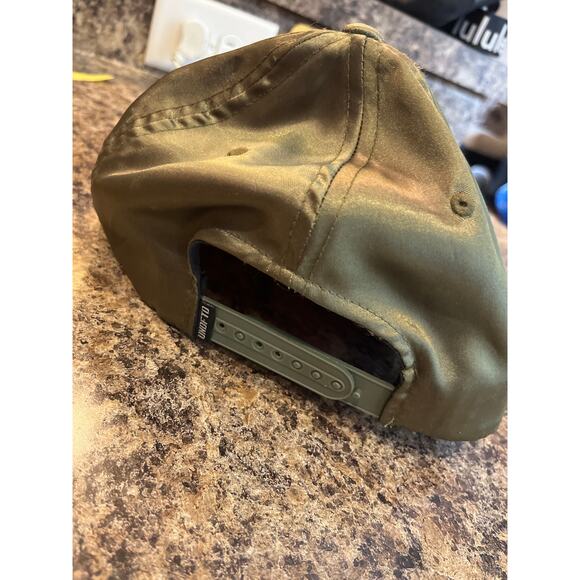 Undefeated Men Green Satin Snapback Baseball Trucker Hat One Size - Picture 3 of 7